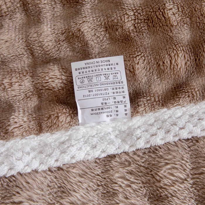 91家纺网 家纺一手货源 找家纺 2025新款魔法大泡泡绒法兰绒毛毯多功能盖毯 咖色