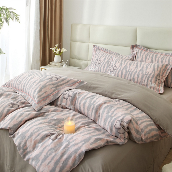 91家纺网 家纺一手货源 找家纺 曼秀琳 2024新款全棉超柔生态磨毛四件套（32*21支） 花香物语