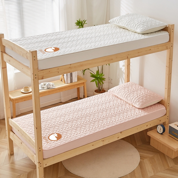 91家纺网 家纺一手货源 找家纺 卡派 2024新款水洗棉羊毛床笠（富贵竹）单人床 富贵竹-玉