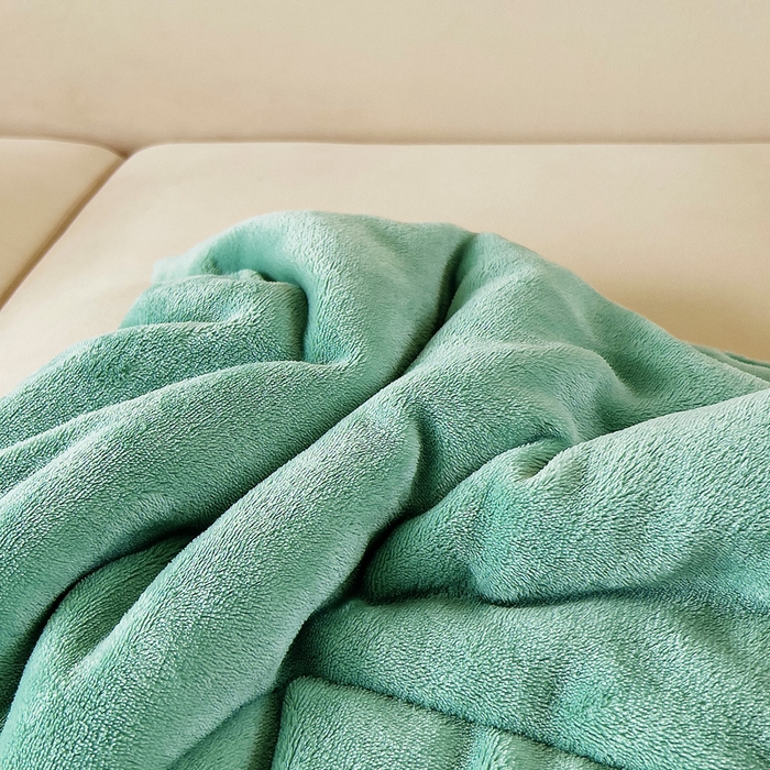 91家纺网 家纺一手货源 找家纺 阳光依佰抱枕被 2024秋冬新款牛奶绒可萌狗多功能抱枕被 可萌狗-水绿色