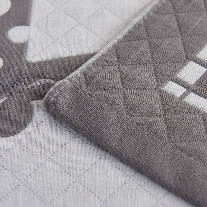 91家纺网 家纺一手货源 找家纺 2024新款全棉加厚三层纱布枕巾52*78cm一对 快乐小鹿灰