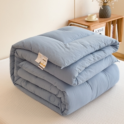 91家纺网 家纺一手货源 找家纺 （总）宝士康家纺 2024新款简约无印风冬被 被子被芯