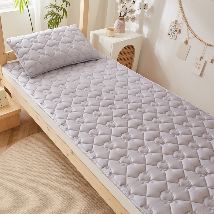 91家纺网 家纺一手货源 找家纺 卡派 2024新款水洗棉100%新疆棉花床褥款单人床 棉花-灰