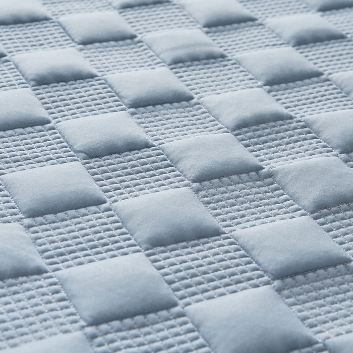 91家纺网 家纺一手货源 找家纺 卡派 2024新款布拉格夹棉加厚床笠单人床 布拉格-蓝灰