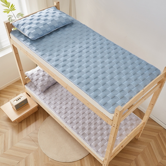 91家纺网 家纺一手货源 找家纺 卡派 2024新款布拉格夹棉加厚床褥单人床 布拉格-蓝灰