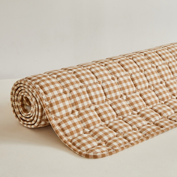 91家纺网 家纺一手货源 找家纺 卡派 2024新款全棉夹棉床褥 米小格