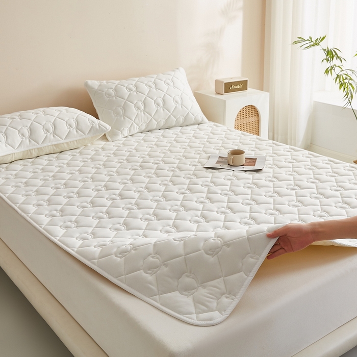 91家纺网 家纺一手货源 找家纺 卡派 2024新款水洗棉100%新疆棉花床褥大床 棉花-白