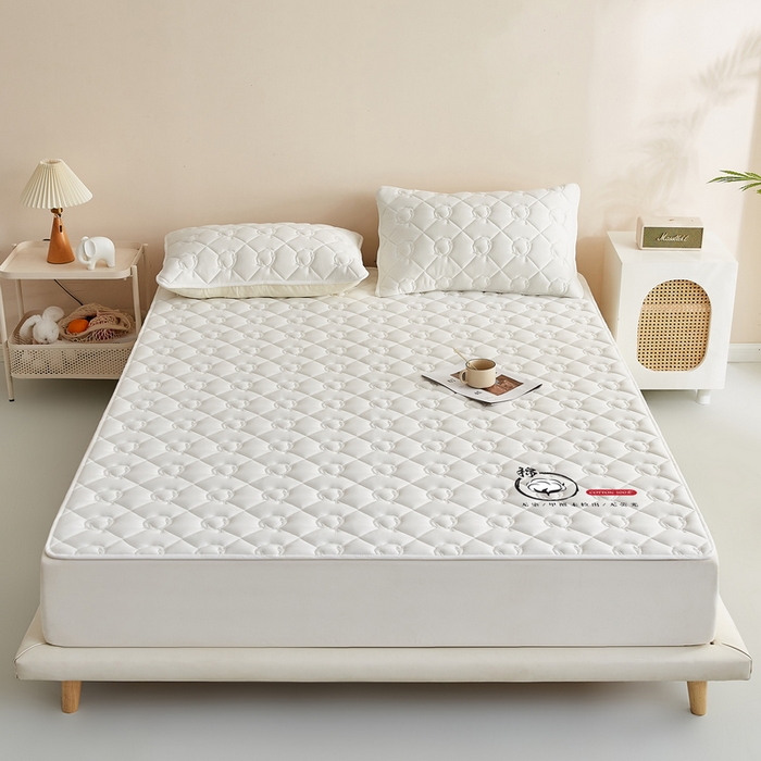 91家纺网 家纺一手货源 找家纺 卡派 2024新款水洗棉100%新疆棉花床褥大床 棉花-白