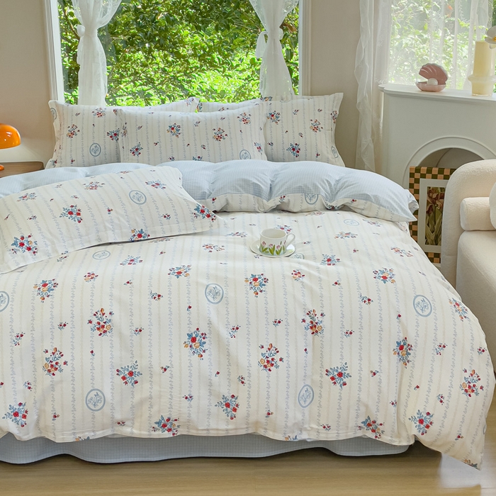 91家纺网 家纺一手货源 找家纺 金鑫汇家纺 2024新款印花四件套 伯爵夫人