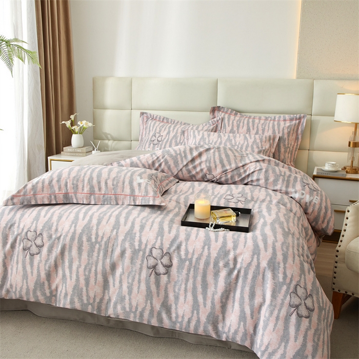 91家纺网 家纺一手货源 找家纺 曼秀琳 2024新款全棉超柔生态磨毛四件套（32*21支） 花香物语