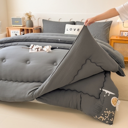 91家纺网 家纺一手货源 找家纺 （总）宝士康家纺 2024新款大豆被冬被子母被 被子被芯