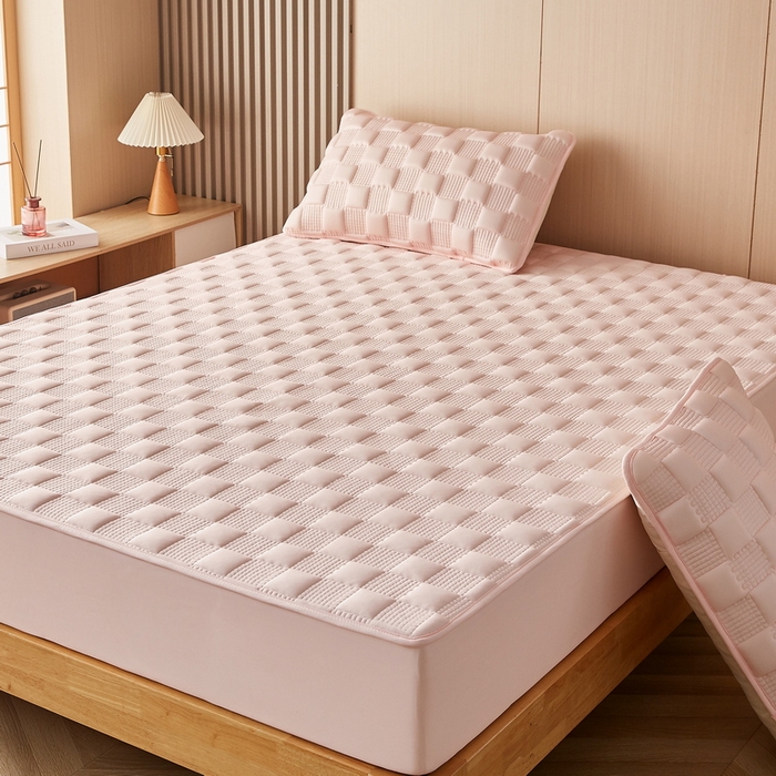 91家纺网 家纺一手货源 找家纺 卡派 2024新款布拉格水洗棉夹棉加厚床笠大床 布拉格-玉