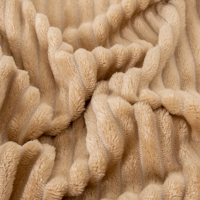 91家纺网 家纺一手货源 找家纺 2025新款240克轻盈保暖秋冬居家办公柔软亲肤午休小毯子便携车载毯 浅驼