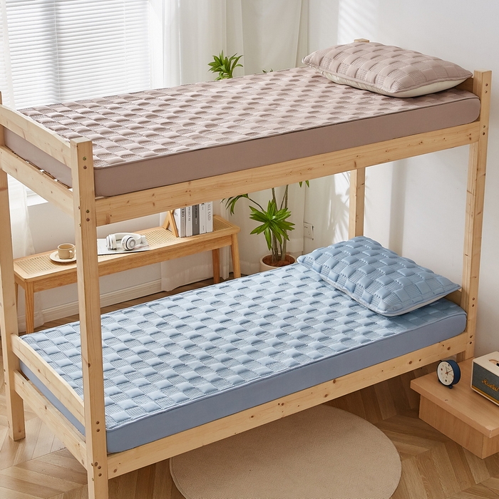 91家纺网 家纺一手货源 找家纺 卡派 2024新款布拉格夹棉加厚床笠单人床 布拉格-蓝灰