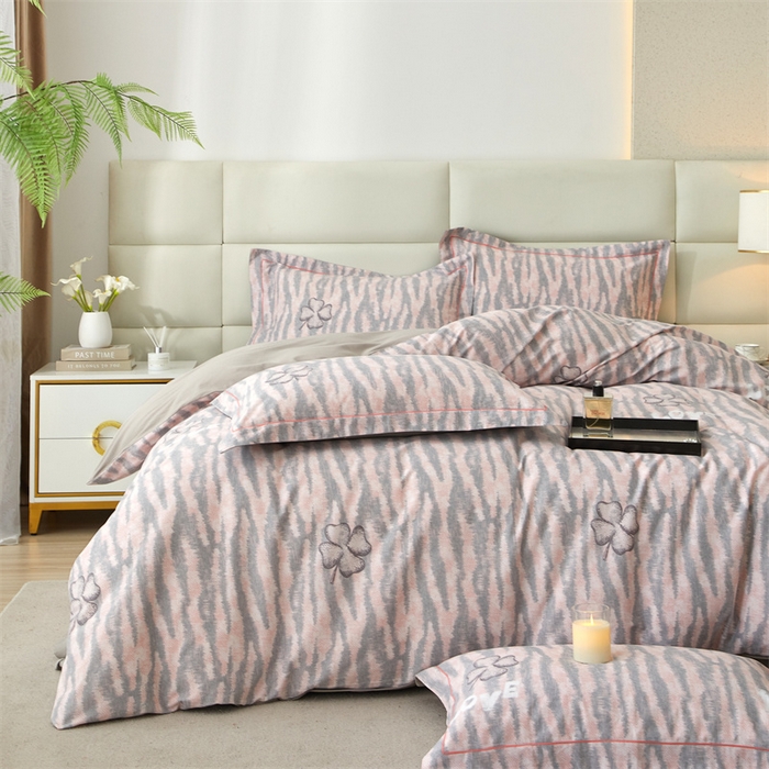 91家纺网 家纺一手货源 找家纺 曼秀琳 2024新款全棉超柔生态磨毛四件套（32*21支） 花香物语