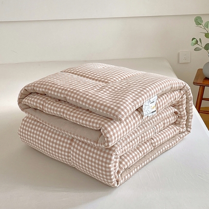 91家纺网 家纺一手货源 找家纺 （总）宝士康家纺 2024新款简约无印风冬被 被子被芯