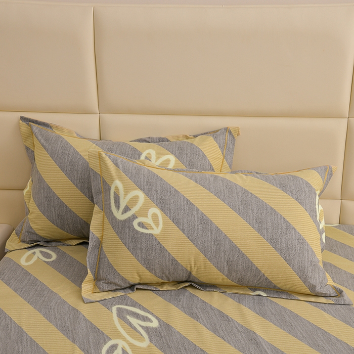 91家纺网 家纺一手货源 找家纺 润淳 2025新直播加厚活性磨毛四件套纯棉三件套 一心一意 灰