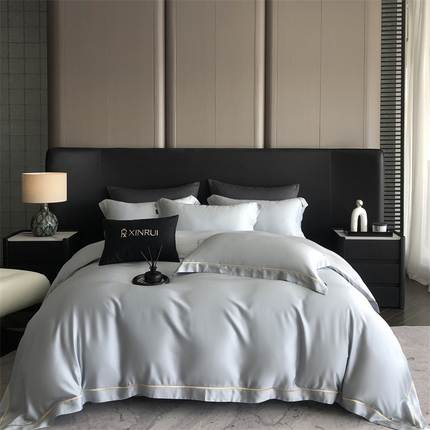 91家纺网 家纺一手货源 找家纺 （总）馨蕊 2024新款天丝巴塞罗那四件套