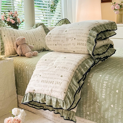 91家纺网 家纺一手货源 找家纺 （总）韩约家纺 2025新款1针织棉皱皱纱床单款夏凉被春秋被冬被四件套