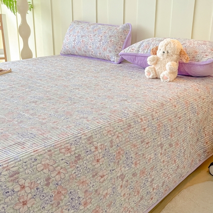 91家纺网 家纺一手货源 找家纺 玉海棠 玉海棠 2024新款针织棉加绒床盖 童话