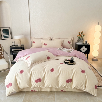 91家纺网 家纺一手货源 找家纺 （总）凌鼎 2025新款100%全棉生态磨毛四件套系列1