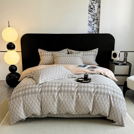 91家纺网 家纺一手货源 找家纺 （总）凌鼎 2025新款100%全棉生态磨毛四件套系列1