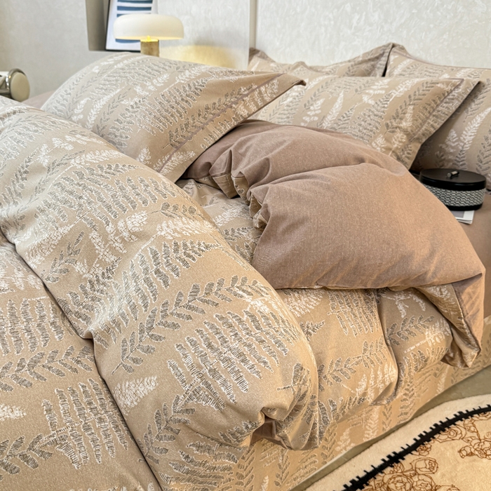 91家纺网 家纺一手货源 找家纺 凌鼎 2025新款100%全棉生态磨毛四件套系列1 重庆森林