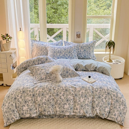 91家纺网 家纺一手货源 找家纺 （总）宜家坊 2024秋冬新款全棉超柔加厚生态磨毛四件套