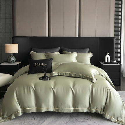 91家纺网 家纺一手货源 找家纺 （总）馨蕊 2024新款天丝巴塞罗那四件套