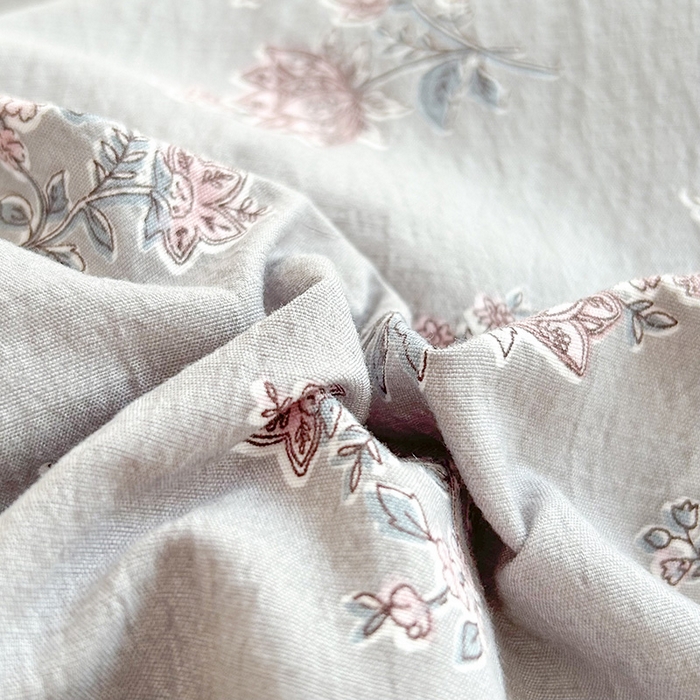 91家纺网 家纺一手货源 找家纺 韩约家纺 2025新款1针织棉皱皱纱床单款夏凉被春秋被冬被四件套 沉香