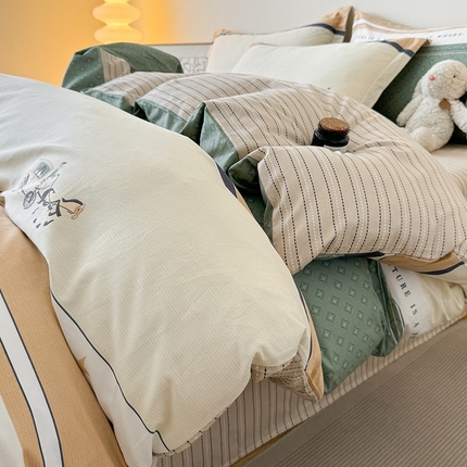 91家纺网 家纺一手货源 找家纺 （总）慕木家纺 2025新款全棉印花四件套