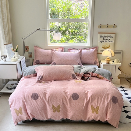 91家纺网 家纺一手货源 找家纺 （总3）润淳 2025新直播加厚活性磨毛四件套纯棉三件套