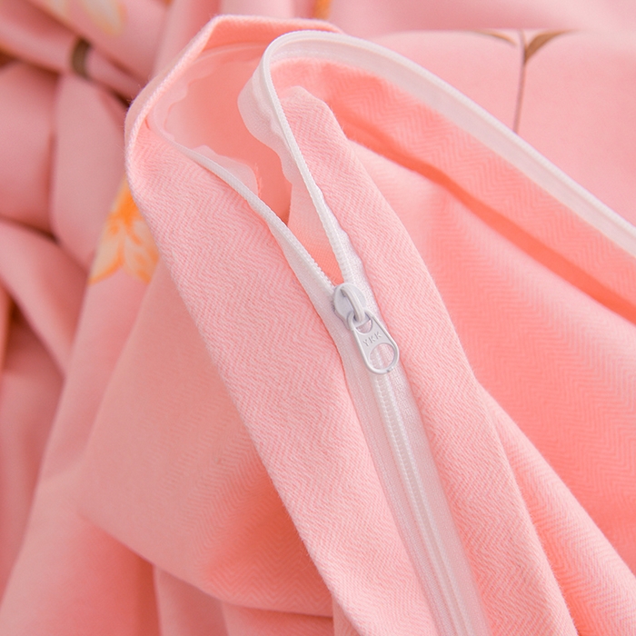 91家纺网 家纺一手货源 找家纺 润淳 2025新直播加厚活性磨毛四件套纯棉三件套 玉立满枝-粉