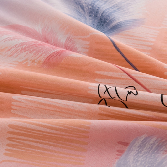 91家纺网 家纺一手货源 找家纺 润淳 2025新直播加厚活性磨毛四件套纯棉三件套 摇曳 粉