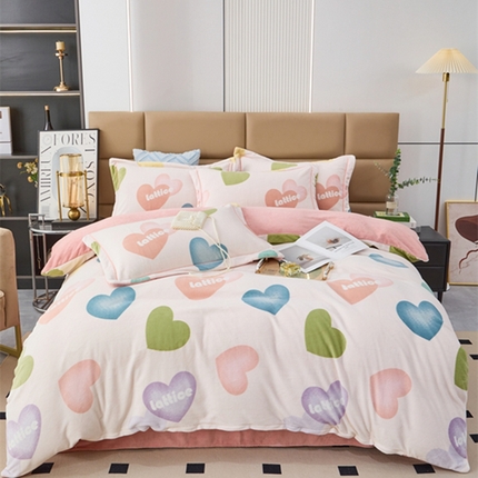 91家纺网 家纺一手货源 找家纺 （总）卡迪亚 2024新款全消光牛奶绒印花四件套