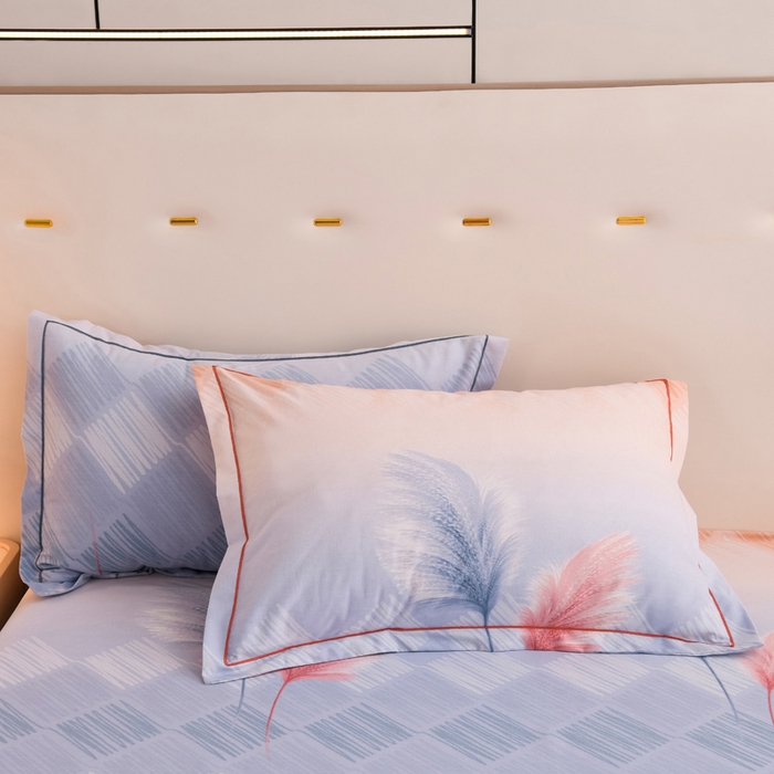 91家纺网 家纺一手货源 找家纺 润淳 2025新直播加厚活性磨毛四件套纯棉三件套 摇曳 粉