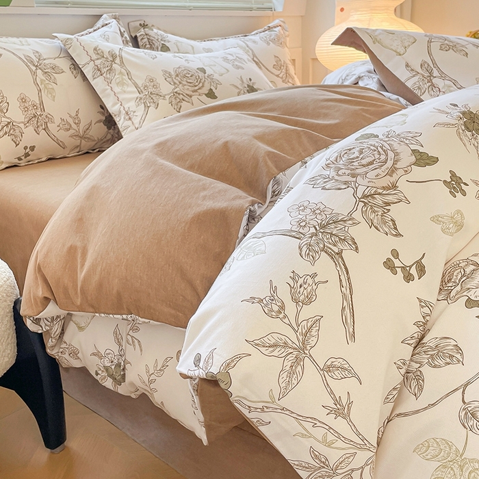 91家纺网 家纺一手货源 找家纺 宜家坊 2024秋冬新款全棉超柔加厚生态磨毛四件套 米兰风情