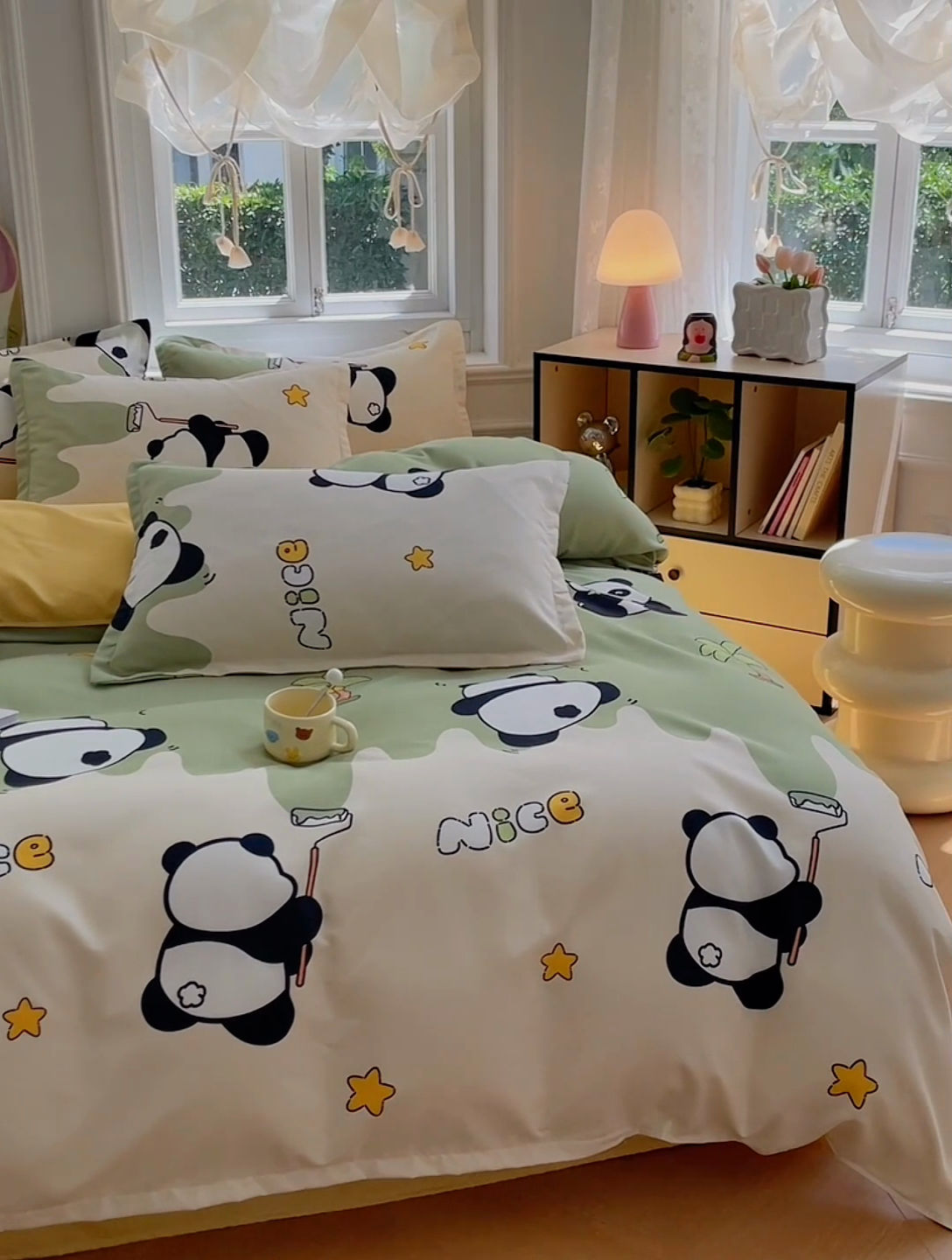 91家纺网 家纺一手货源 找家纺 世爵家纺 2025新款亲肤印花磨毛四件套 活力熊