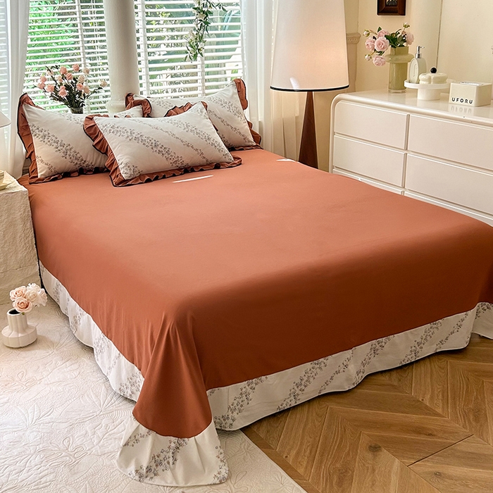 91家纺网 家纺一手货源 找家纺 韩约家纺 2025新款1针织棉皱皱纱床单款夏凉被春秋被冬被四件套 栖息