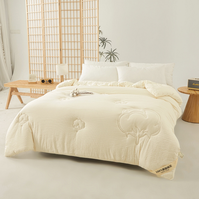 91家纺网 家纺一手货源 找家纺 （总）2024新款A类亲肤舒适提花新疆棉花被子被芯