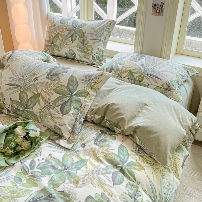 91家纺网 家纺一手货源 找家纺 宜家坊 2024秋冬新款全棉超柔加厚生态磨毛四件套 月光森林