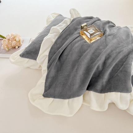 91家纺网 家纺一手货源 找家纺 （总）梦舒羽 2025新款牛奶绒花枕套边单人宿舍法兰绒枕头套珊瑚绒枕芯套