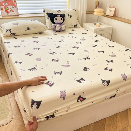 91家纺网 家纺一手货源 找家纺 （总）2024新款正版授权全棉三丽鸥系列纯棉斜纹13372单品床笠三件套