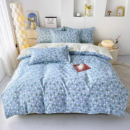 91家纺网 家纺一手货源 找家纺 梦卓家纺 2025新款直播加厚植物羊绒四件套高克重磨毛跨境四件套 大量现货初遇