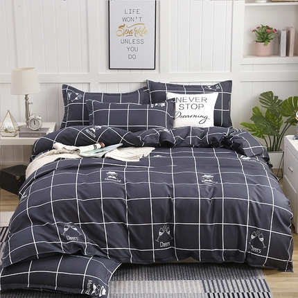 91家纺网 家纺一手货源 找家纺 （总）梦卓家纺 新款直播加厚植物羊绒四件套高克重磨毛跨境四件套 大量现货