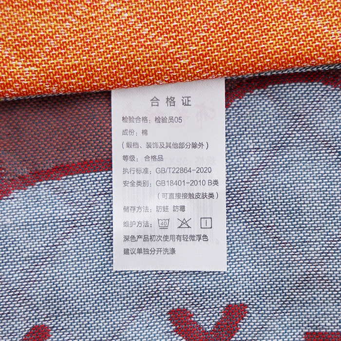 91家纺网 家纺一手货源 找家纺 朴尔家纺-毛巾被 2024新款色织定位提花纯棉四层纱布枕巾 百变熊仔-咖