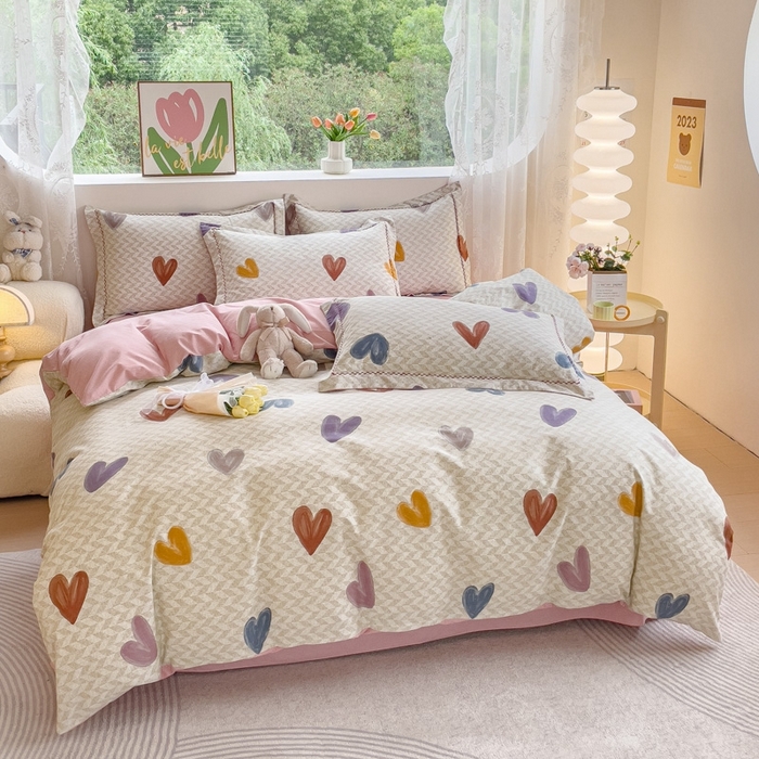 91家纺网 家纺一手货源 找家纺 （总）宜家坊 2024秋冬新款全棉超柔加厚生态磨毛四件套