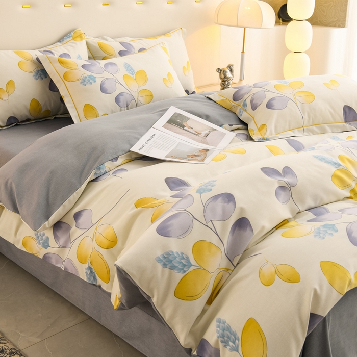 91家纺网 家纺一手货源 找家纺 润淳 2025新直播加厚活性磨毛四件套纯棉三件套 婉莎仙妮 米