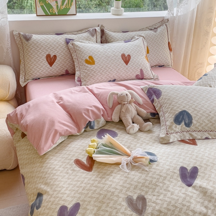 91家纺网 家纺一手货源 找家纺 （总）宜家坊 2024秋冬新款全棉超柔加厚生态磨毛四件套