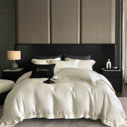 91家纺网 家纺一手货源 找家纺 （总）馨蕊 2024新款天丝巴塞罗那四件套